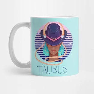 Taurus Zodiac Sign | Circle Beautiful Girl Mug